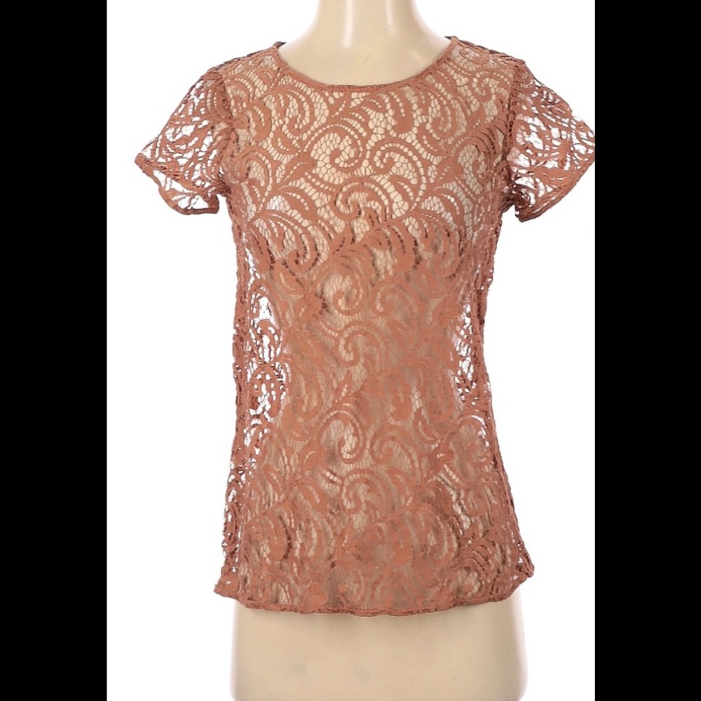 Loft Lace Top Festival Topper Fairy Delicate Whimsy Balletcore.  Sz M.   EUC!